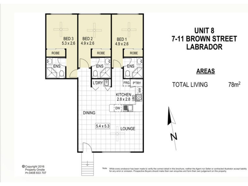 8/7-11 Brown St, Labrador QLD 4215 Floorplan