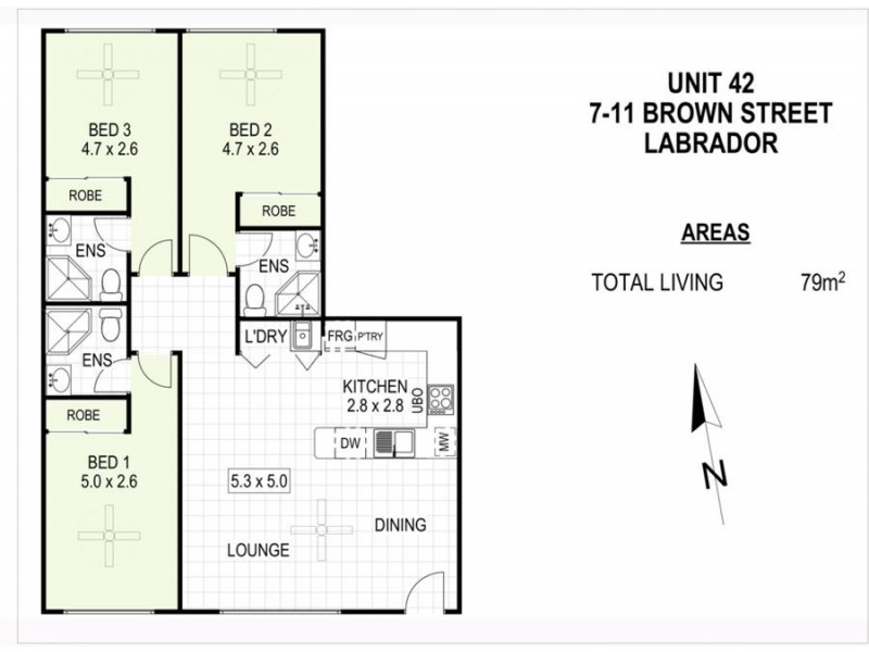 42/7 Brown Street, Labrador QLD 4215 Floorplan