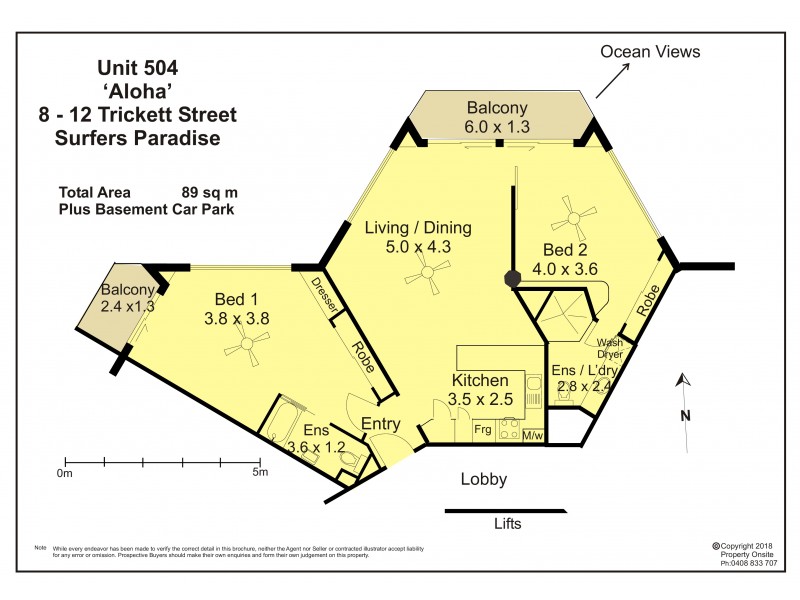 504/8-12 Trickett Street, Surfers Paradise QLD 4217 Floorplan