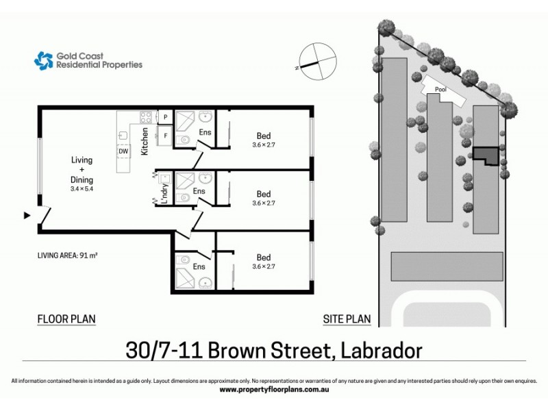 30/7-11 Brown Street, Labrador QLD 4215 Floorplan