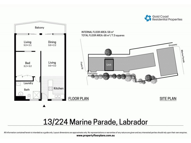 13/224 Marine Pde, Labrador QLD 4215 Floorplan