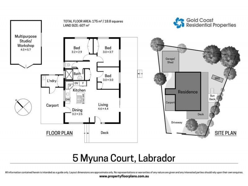 5 Myuna Court, Labrador QLD 4215 Floorplan
