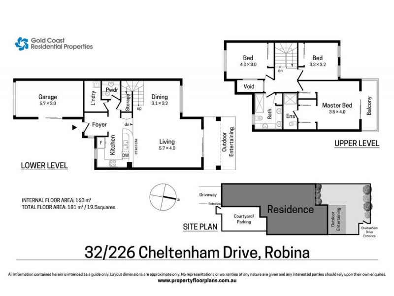 226 “Maximes” Cheltenham Drive, Robina QLD 4226 Floorplan