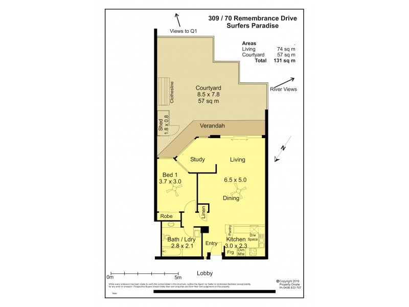 70 “Surfers Plaza Resort” Remembrance Dr, Surfers Paradise QLD 4217 Floorplan