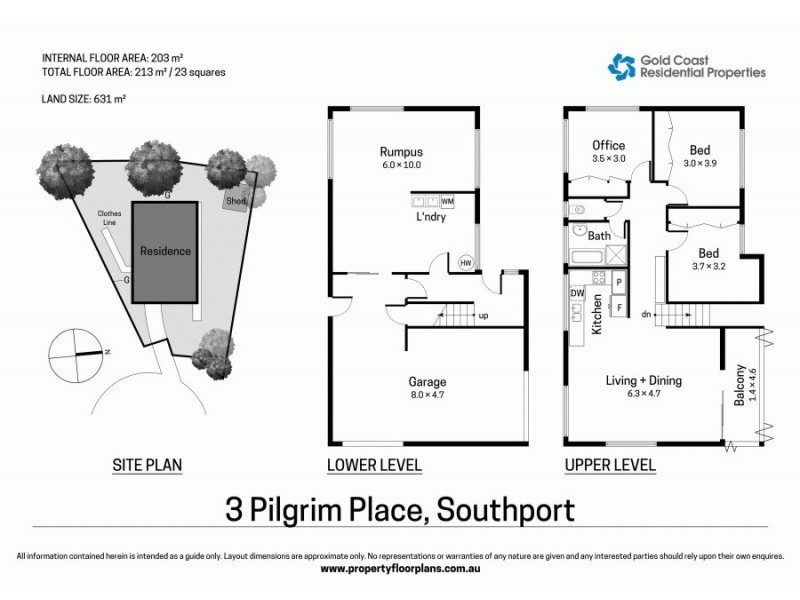 3 Pilgrim Place, Southport QLD 4215 Floorplan