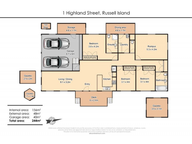 1 Highland Street, Russell Island QLD 4184 Floorplan