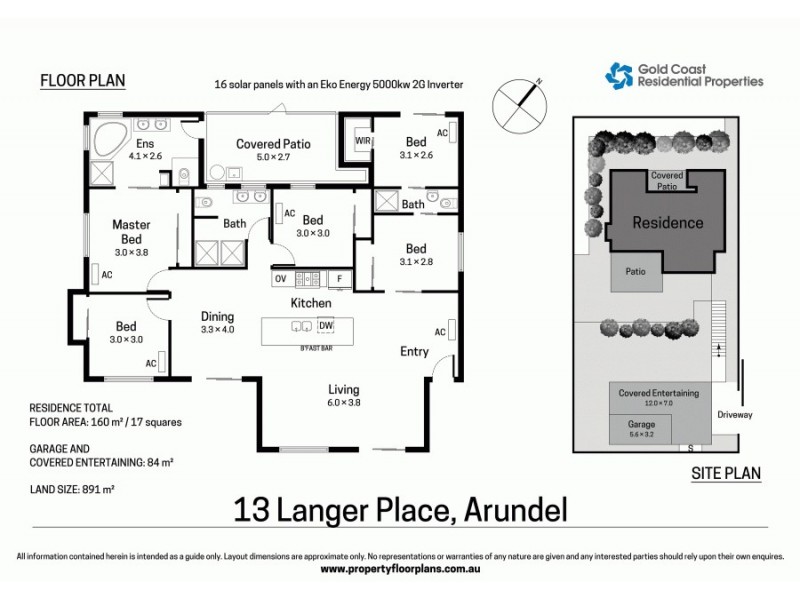 13 Langer Place, Arundel QLD 4214 Floorplan