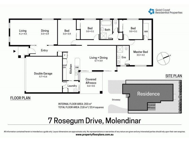 7 Rosegum Drive, Molendinar QLD 4214 Floorplan