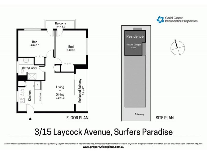 15 Laycock Street, Surfers Paradise QLD 4217 Floorplan