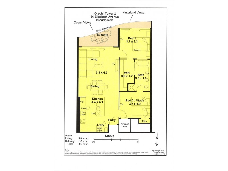 22301/21 Elizabeth Avenue, Broadbeach QLD 4218 Floorplan