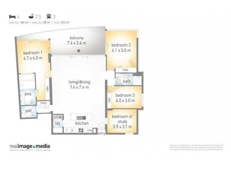 603/9 Ferny Avenue, Surfers Paradise QLD 4217 Floorplan
