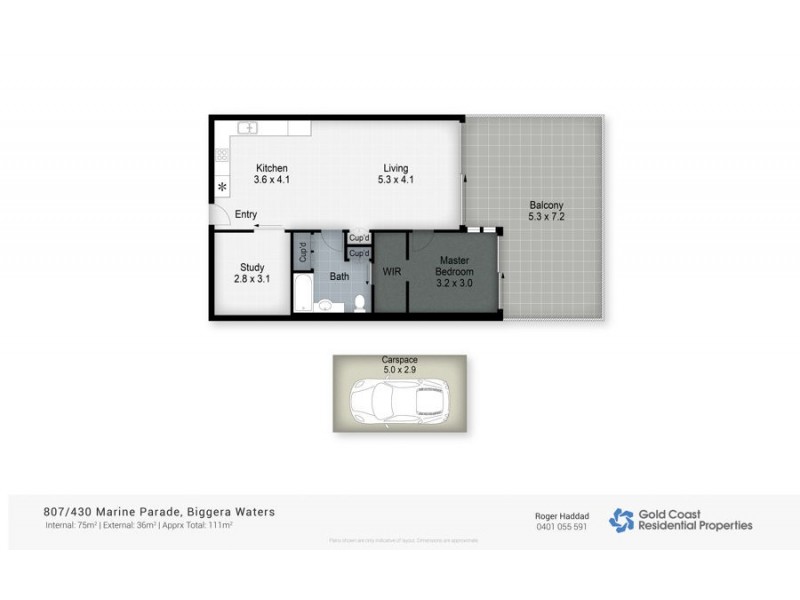 807/430 Marine Parade, Biggera Waters QLD 4216 Floorplan