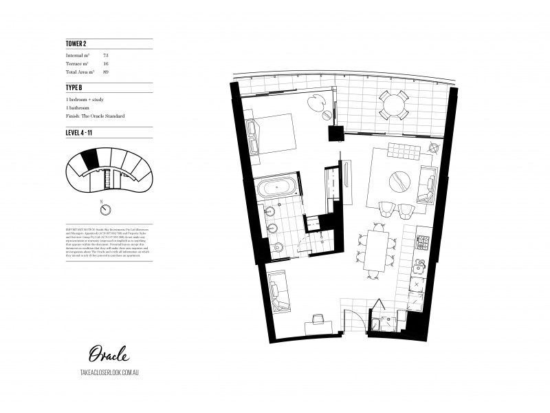 20603/21 Elizabeth Avenue, Broadbeach QLD 4218 Floorplan