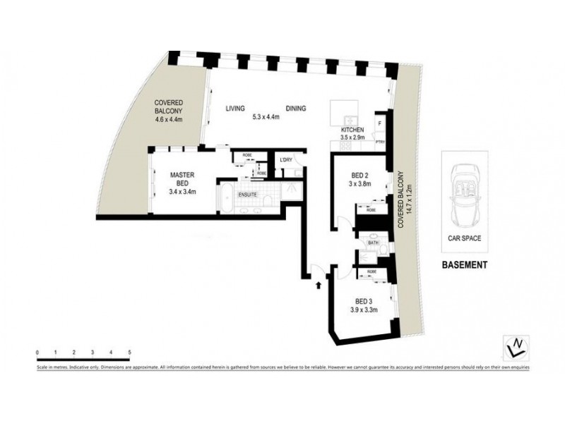 2001/4-14 Esplanade, Surfers Paradise QLD 4217 Floorplan