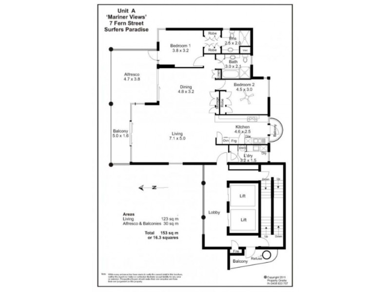 18A/7 Fern Street, Surfers Paradise QLD 4217 Floorplan