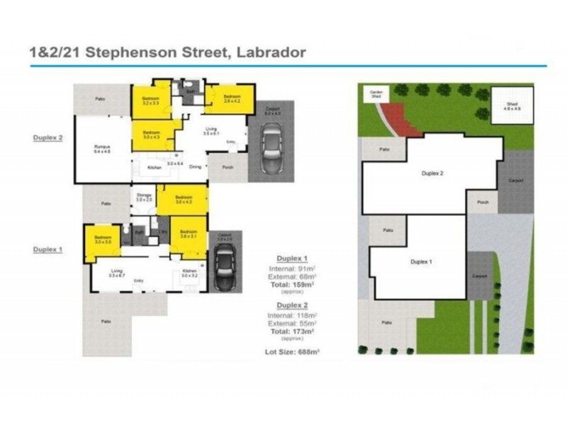 1/21 Stephenson Street, Labrador QLD 4215 Floorplan