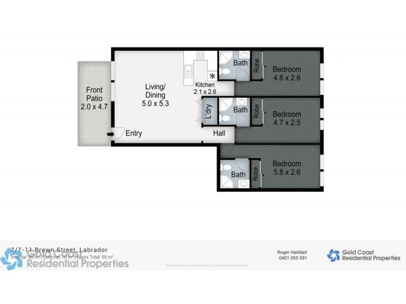 2/7-11 Brown Street, Labrador QLD 4215 Floorplan