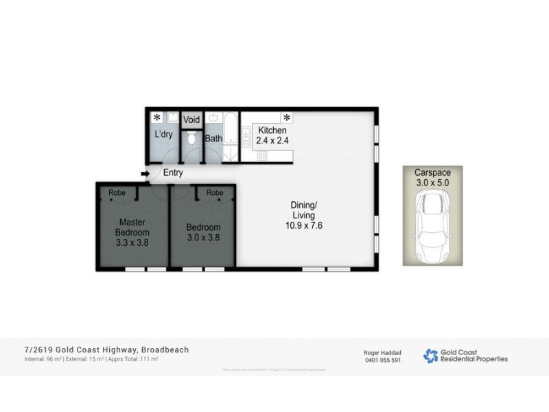 7/2619 “ALEXANDRA PLACE” Gold Coast Hwy, Broadbeach QLD 4218 Floorplan