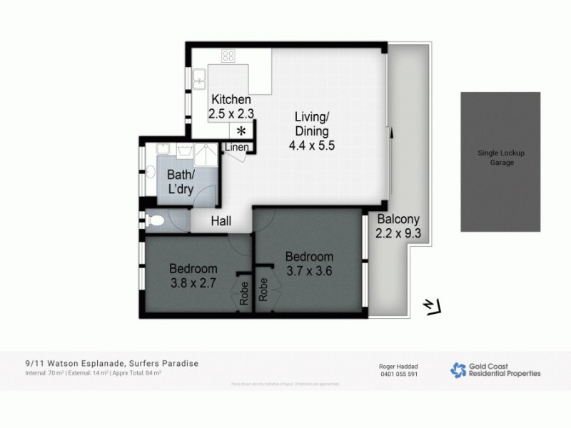 9/11 Watson Esplanade, Surfers Paradise QLD 4217 Floorplan