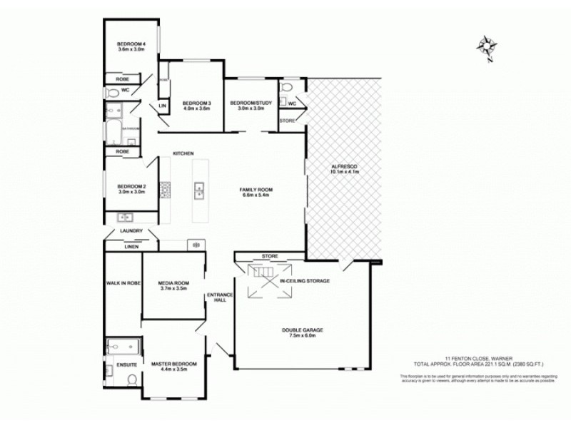 11 Fenton Cl, Warner QLD 4500 Floorplan
