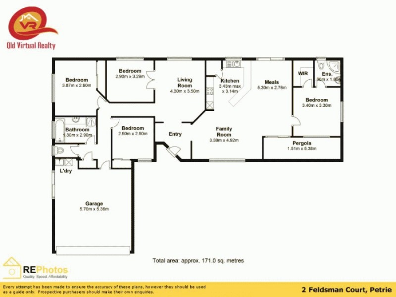 2 Feldsman Court, Petrie QLD 4502 Floorplan