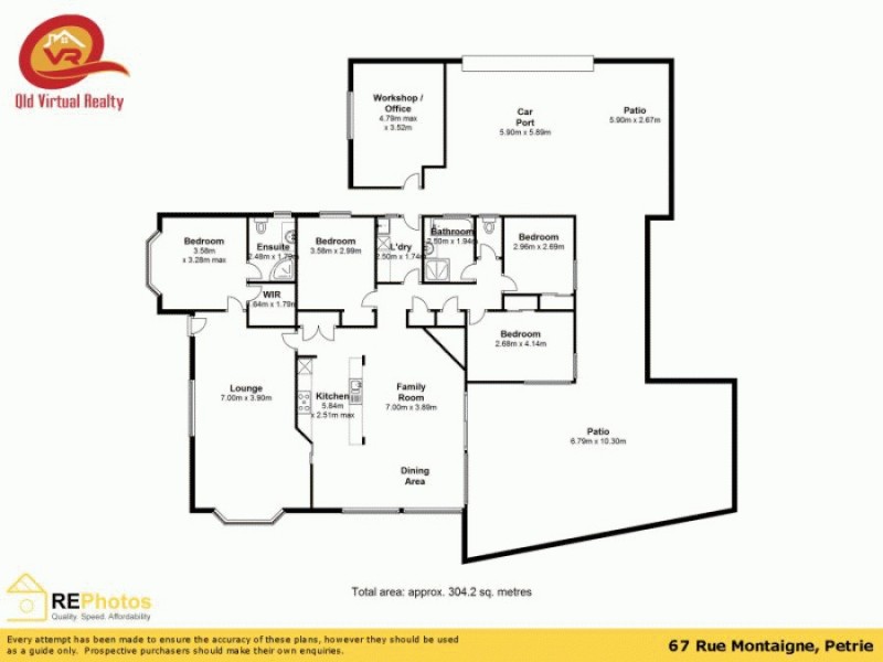 67 Rue Montaigne, Petrie QLD 4502 Floorplan