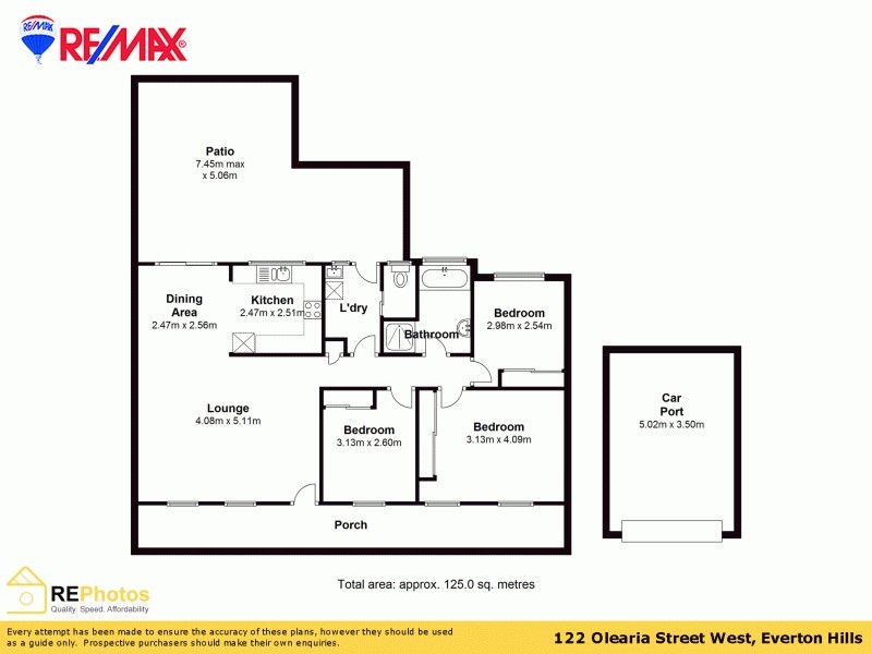 122 Olearia Street West, Everton Hills QLD 4053 Floorplan
