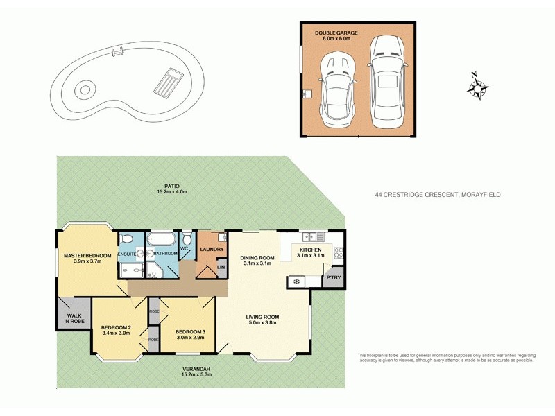 44 Crestridge Crescent, Morayfield QLD 4506 Floorplan