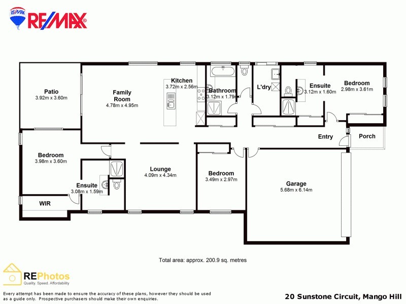 20 Sunstone Circuit, Mango Hill QLD 4509 Floorplan