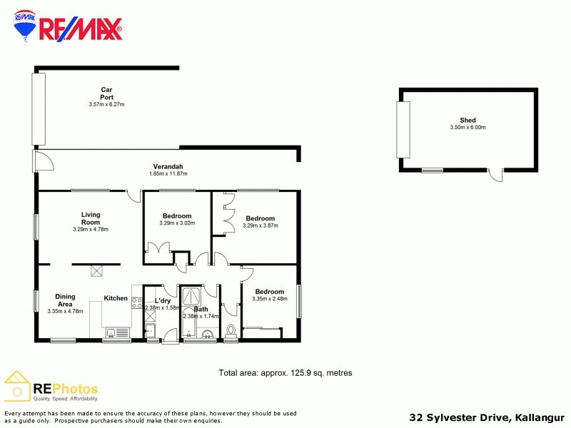 32 Sylvester Dr, Kallangur QLD 4503 Floorplan