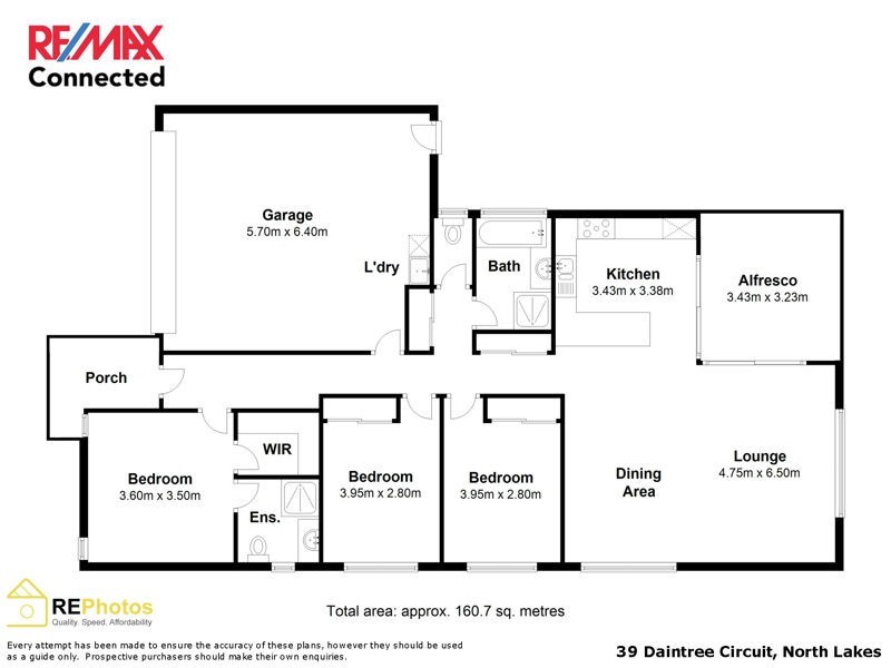 39 Daintree Cct, North Lakes QLD 4509 Floorplan