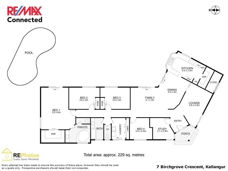 7 Birchgrove Cres, Kallangur QLD 4503 Floorplan