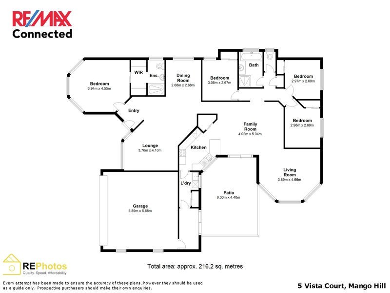 5 Vista Court, Mango Hill QLD 4509 Floorplan