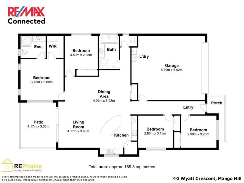 40 Wyatt Crescent, Mango Hill QLD 4509 Floorplan