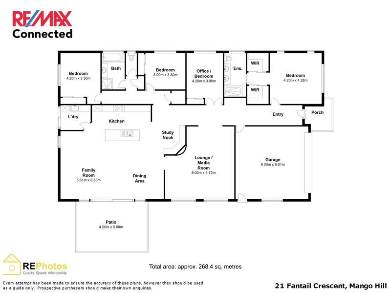 21 Fantail Cres, Mango Hill QLD 4509 Floorplan