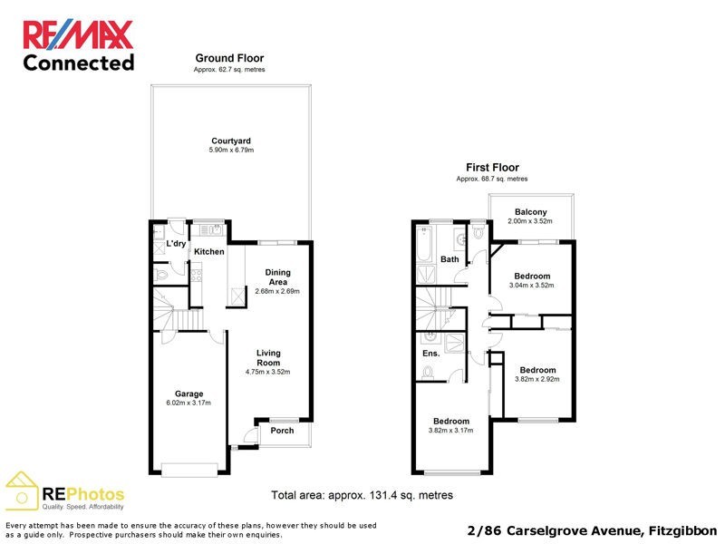 2/86 Carselgrove Avenue, Fitzgibbon QLD 4018 Floorplan