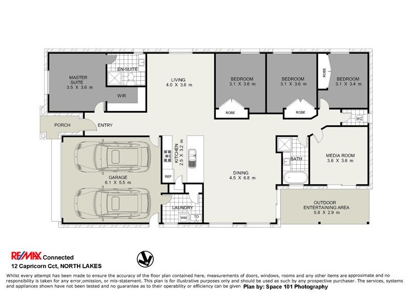 12 Capricorn Cct, North Lakes QLD 4509 Floorplan