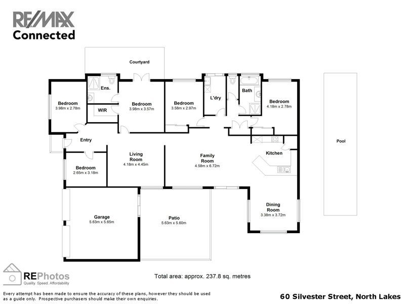 60 Silvester St, North Lakes QLD 4509 Floorplan