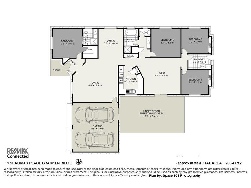 9 Shalimar Place, Bracken Ridge QLD 4017 Floorplan