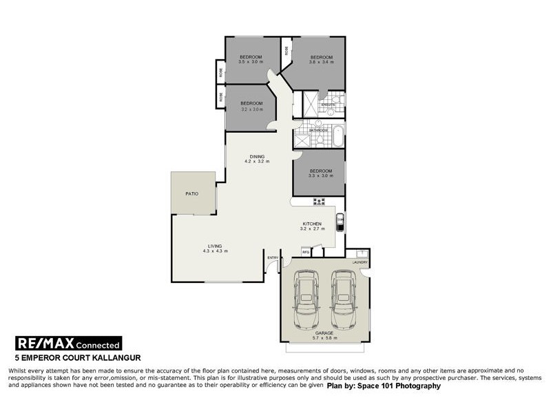 5 Emperor Court, Kallangur QLD 4503 Floorplan