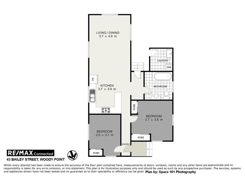43 Bailey Street, Woody Point QLD 4019 Floorplan