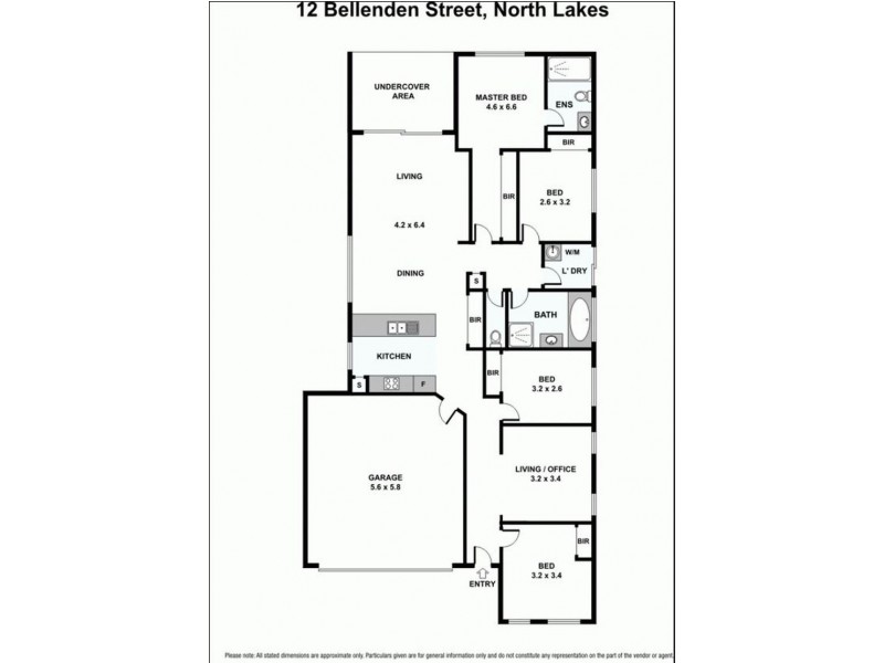12 Bellenden Street, North Lakes QLD 4509 Floorplan