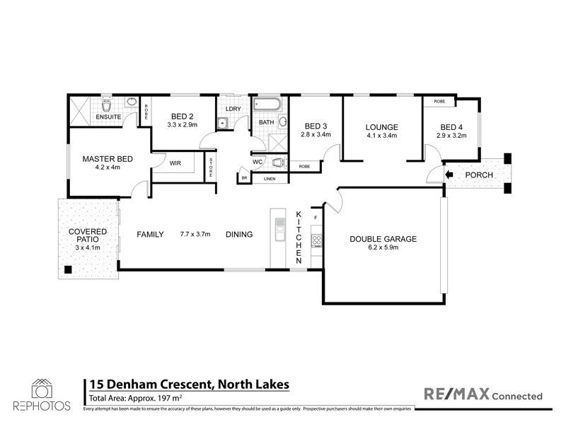 15 Denham Crescent, North Lakes QLD 4509 Floorplan