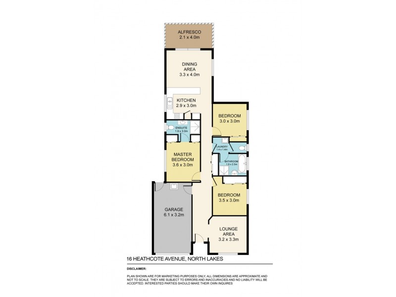 16 Heathcote Avenue, North Lakes QLD 4509 Floorplan