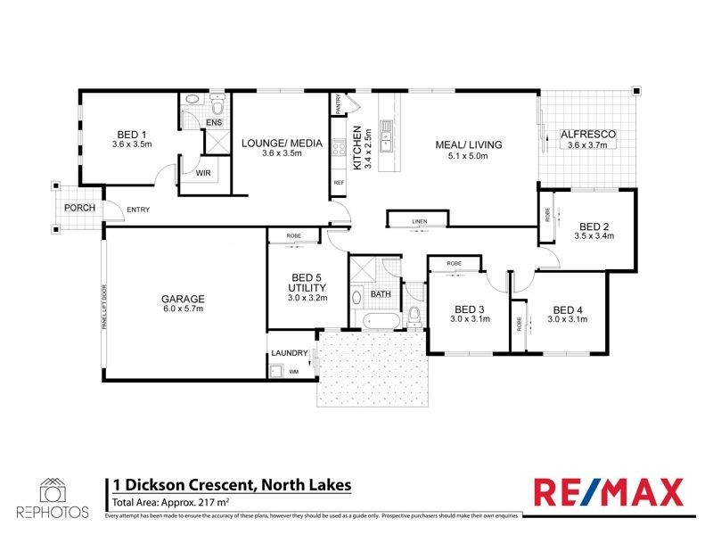 1 Dickson Crescent, North Lakes QLD 4509 Floorplan