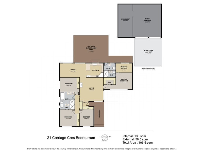 21 Carriage Crescent, Beerburrum QLD 4517 Floorplan