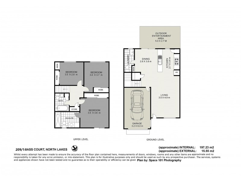 209/1 Bass Court, North Lakes QLD 4509 Floorplan