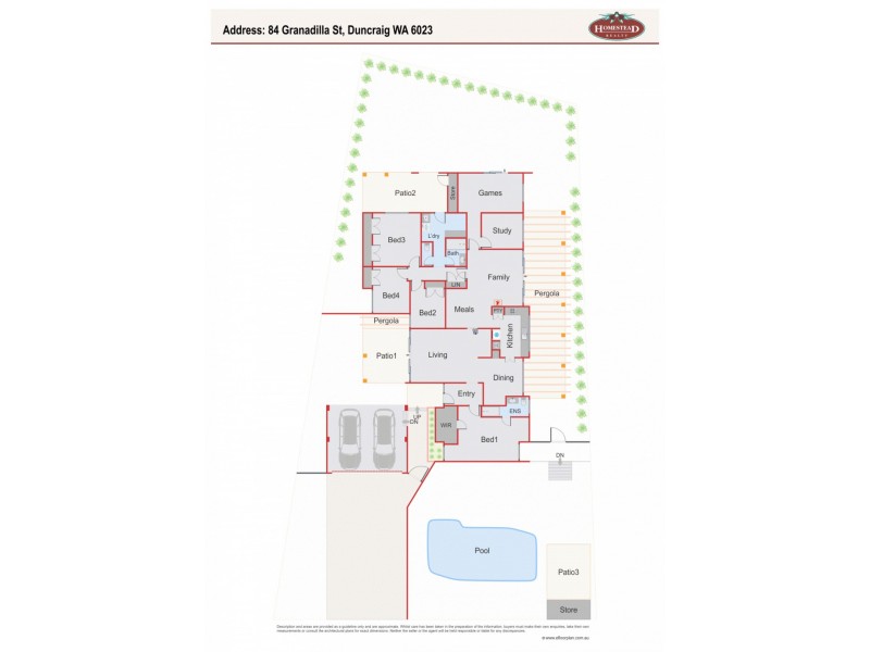84 Granadilla Street, Duncraig WA 6023 Floorplan