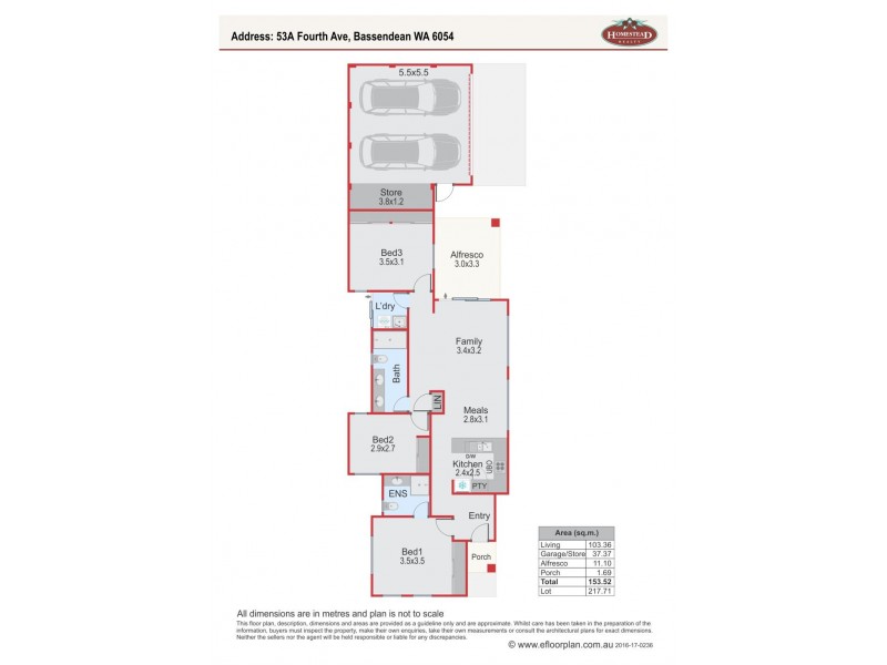 53A & 53D Fourth Avenue, Bassendean WA 6054 Floorplan
