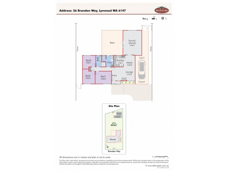 26 Brandon Way, Lynwood WA 6147 Floorplan